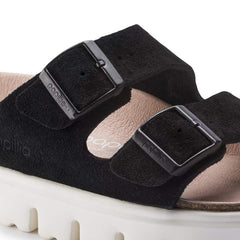 Arizona Platform Suede Leather - Chunky Suede Black