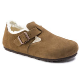 London Shearling Suede Leather - Dark Tea