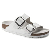 Arizona Big Buckle Natural Leather - White