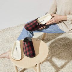 Zermatt Shearling Felt - Plaid Red