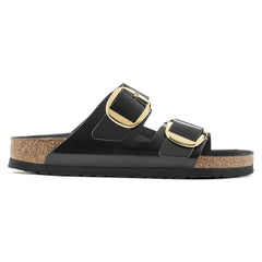 Arizona Big Buckle Natural Leather Patent - High Shine Black