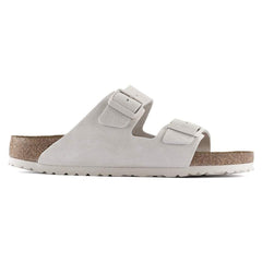 Arizona Soft Footbed Suede Leather - Antique White