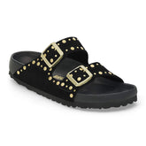 Arizona Rivet Suede Leather - Black