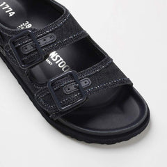 1774 Milano Denim Leather-Cotton - Dark Wash Denim