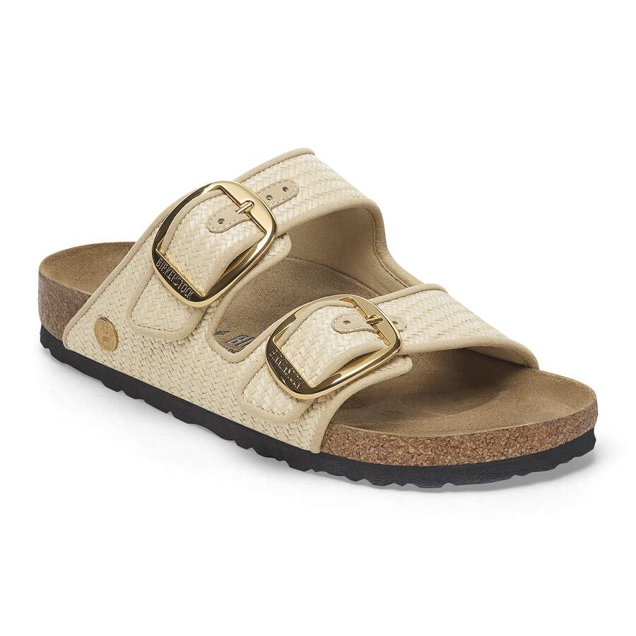 Arizona Big Buckle Raffia Textile - Raffia Naturale