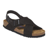 Tulum Soft Footbed Suede Leather Nubuck - Black