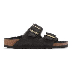 Arizona Shearling Suede Leather/Fur - Black Suede Shimemring
