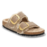 Arizona Big Buckle Shearling Natural Leather Oiled - Tobacco Brown