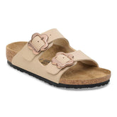 Arizona Flower Buckle Kids Birko-Flor - Sandcastle