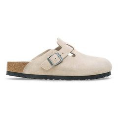 Boston Soft Footbed Suede Leather - Oyster Tonal