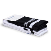 Cotton Crew 2 Pack Cotton/Polyamid/Elastane - Black/White