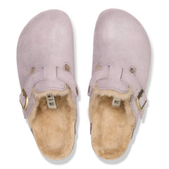 Boston Shearling Suede Leather/Fur - Suede Shimmering Faded Purple