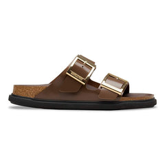Arizona Droplet Buckle Natural Leather Patent - High-Shine Carafe