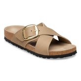 Siena Big Buckle Natural Leather Oiled - Tobacco Brown