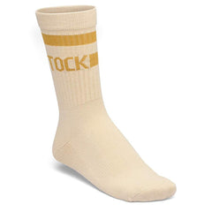 Cotton Tennis Socks Cotton/Polyamid/Elastane - Oatmeal/Archive Yellow