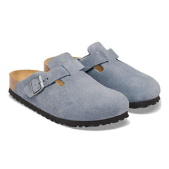 Boston Suede Leather - Stone Blue