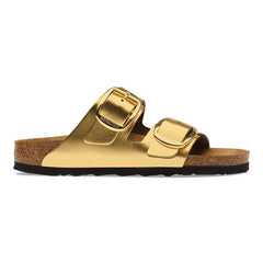 Arizona Big Buckle Natural Leather - Metallic Gold