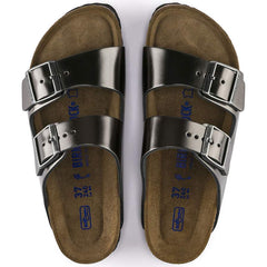 Arizona Soft Footbed Natural Leather - Metallic Anthracite