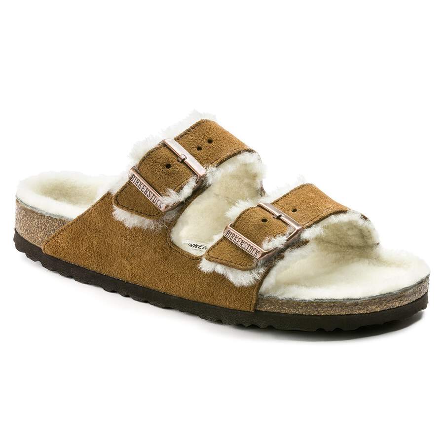 Arizona Shearling Suede Leather/Fur - Mink