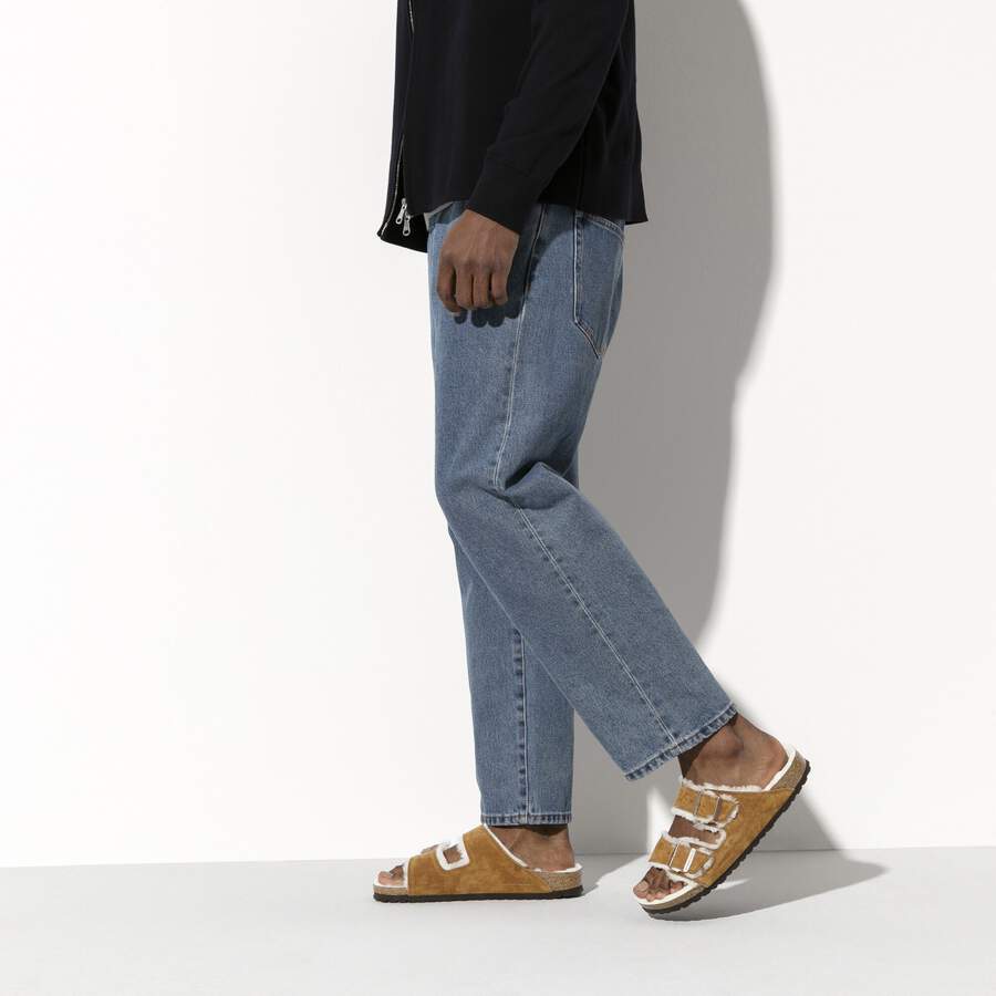Arizona Shearling Suede Leather/Fur - Mink