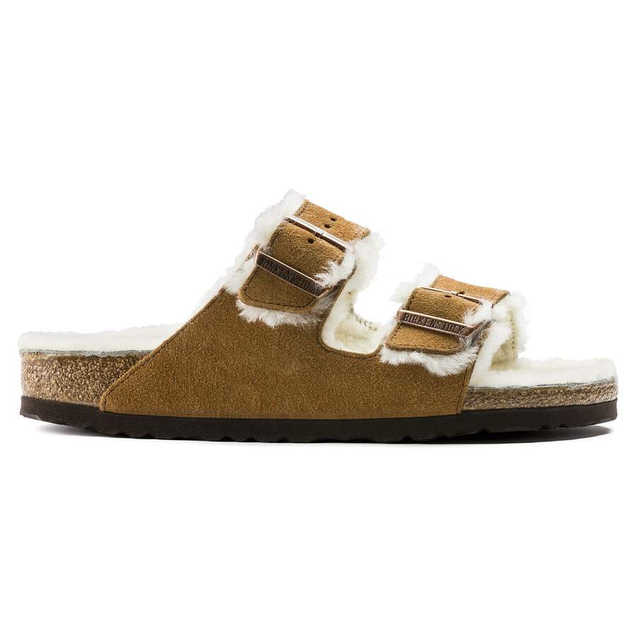 Arizona Shearling Suede Leather/Fur - Mink