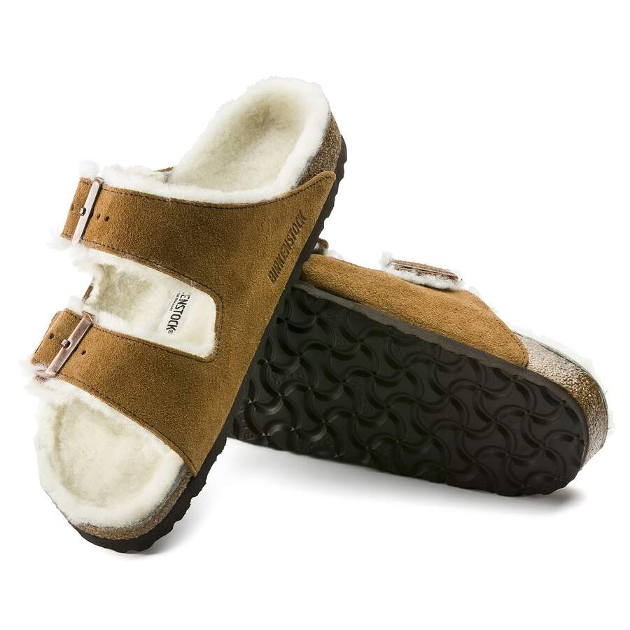 Arizona Shearling Suede Leather/Fur - Mink