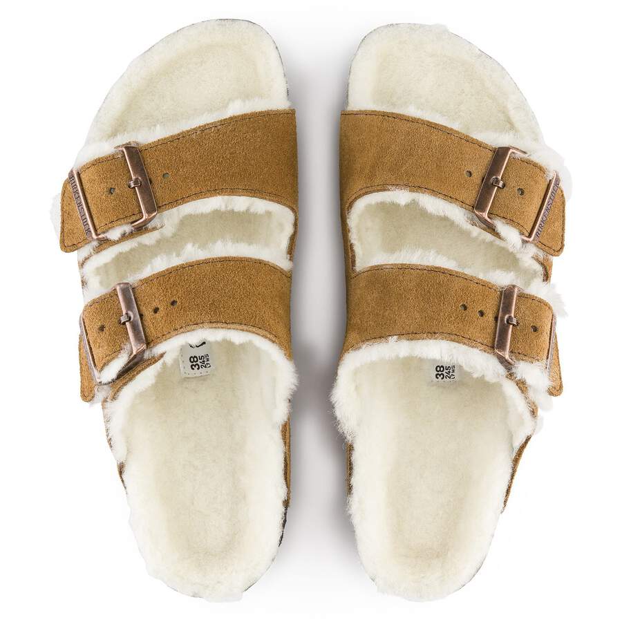 Arizona Shearling Suede Leather/Fur - Mink