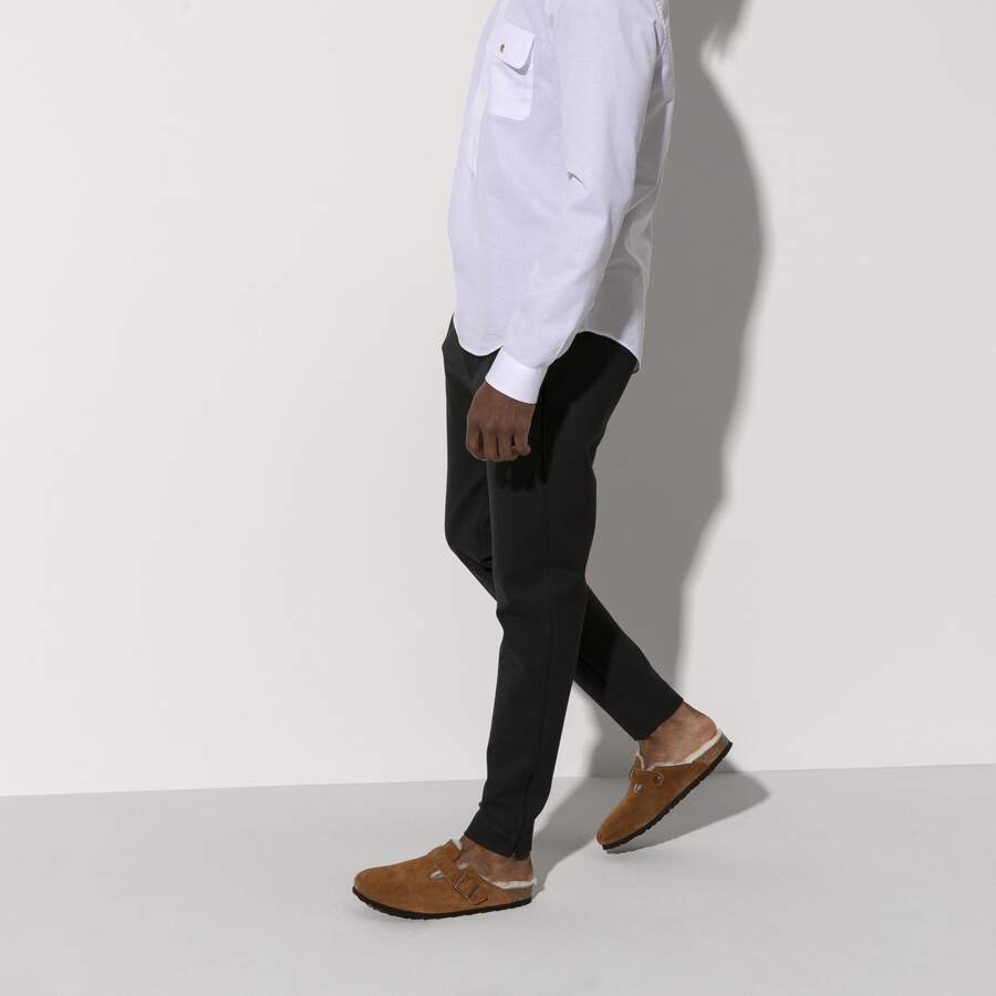 Boston Shearling Suede Leather - Mink