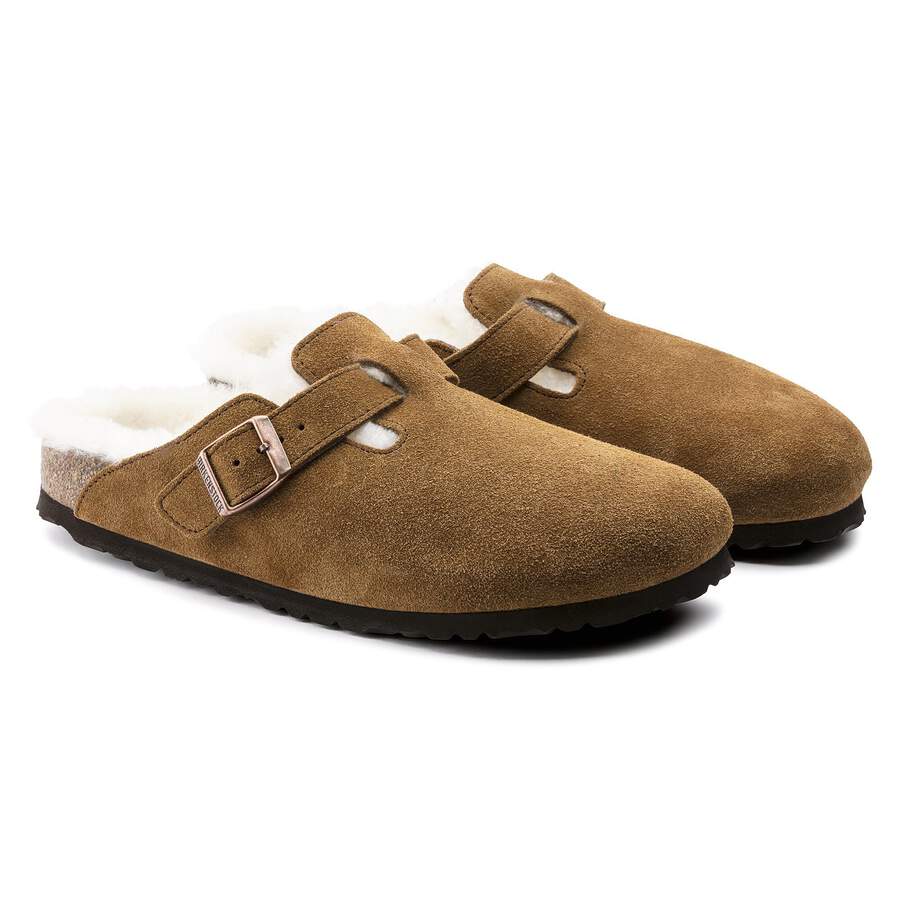 Boston Shearling Suede Leather - Mink