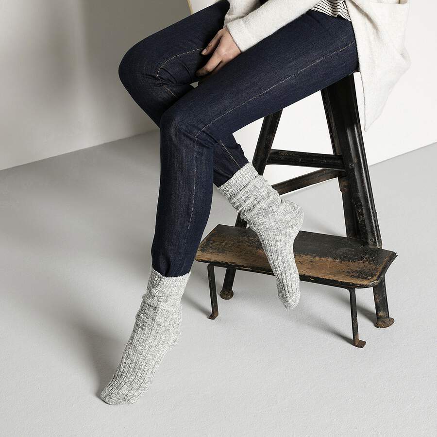 Cotton Slub Women Cotton/Polyamid/Elastane - Gray/White