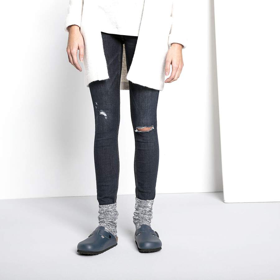 Cotton Slub Women Cotton/Polyamid/Elastane - Blue/White