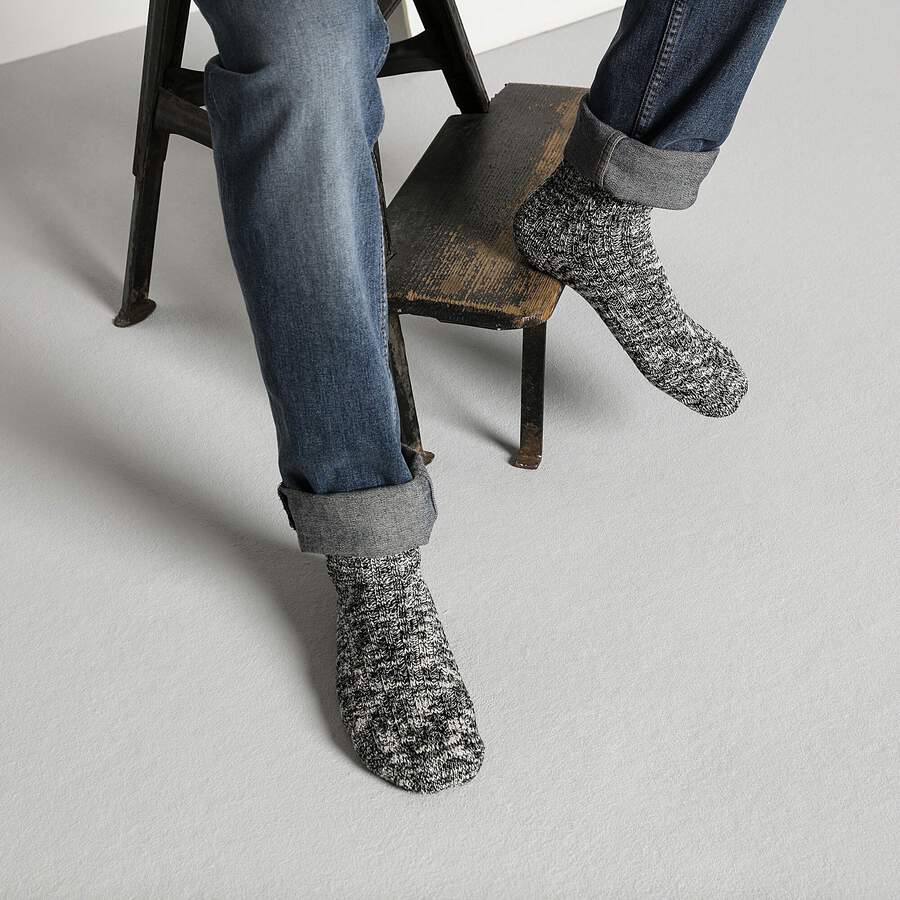 Cotton Slub Men Cotton/Polyamid/Elastane - Black/Gray