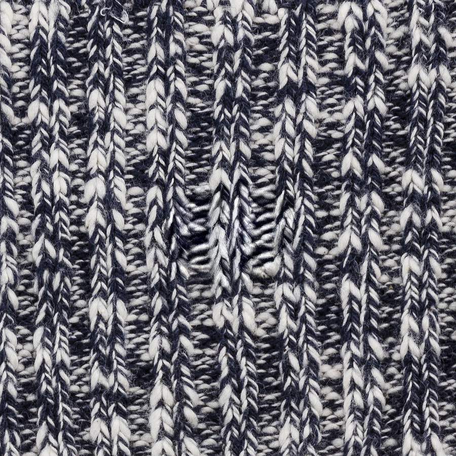 Cotton Slub Men Cotton/Polyamid/Elastane - Blue/White