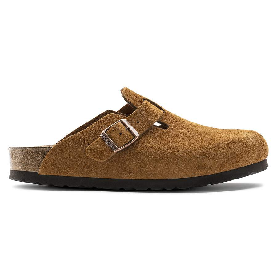 Boston Soft Footbed Suede Leather - Mink