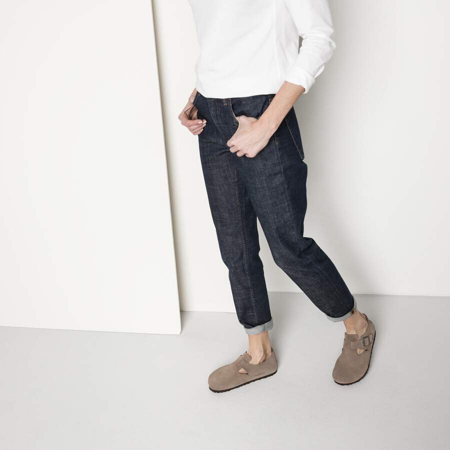 London Suede Leather - Taupe