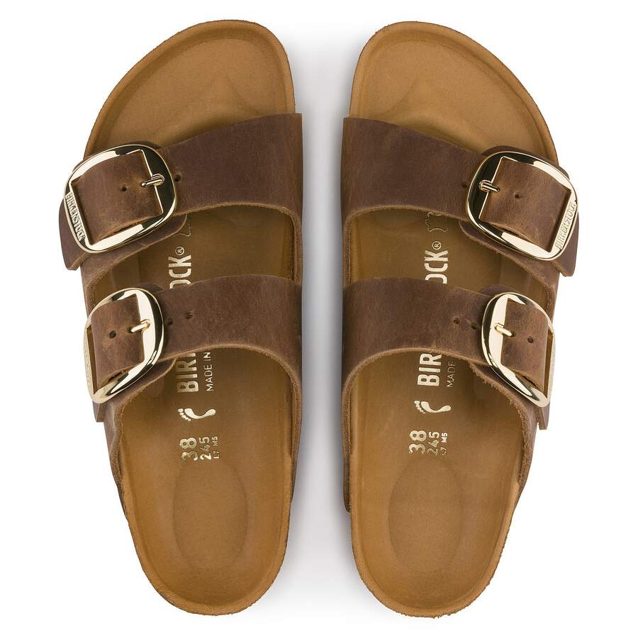 Arizona Big Buckle Natural Leather Oiled - Cognac