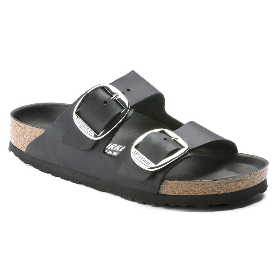 Arizona Big Buckle Natural Leather Oiled - Black