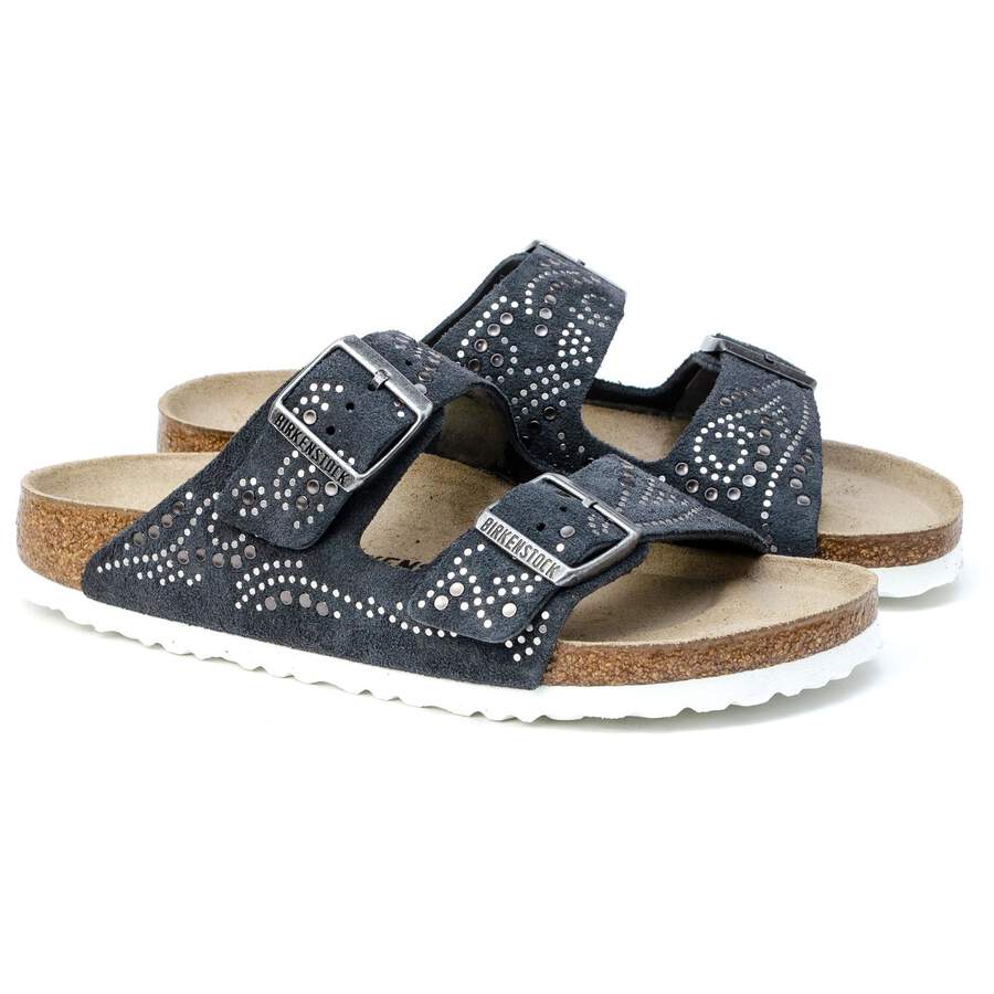 Arizona Suede Leather - Injected Gunmetal