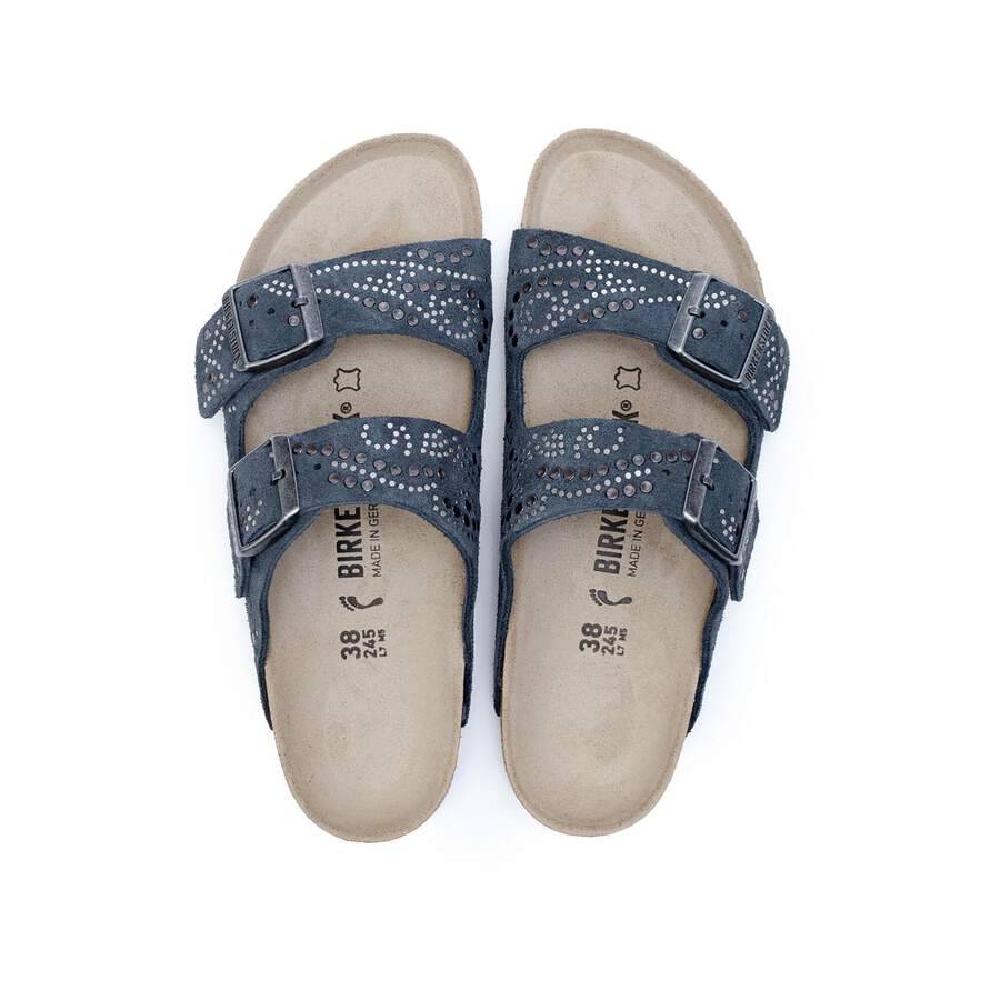 Arizona Suede Leather - Injected Gunmetal