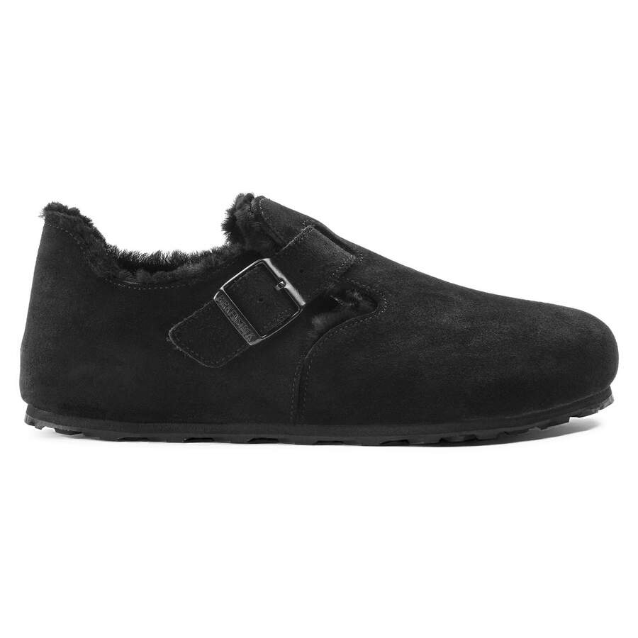 London Shearling Suede Leather - Black