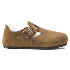 London Shearling Suede Leather - Dark Tea