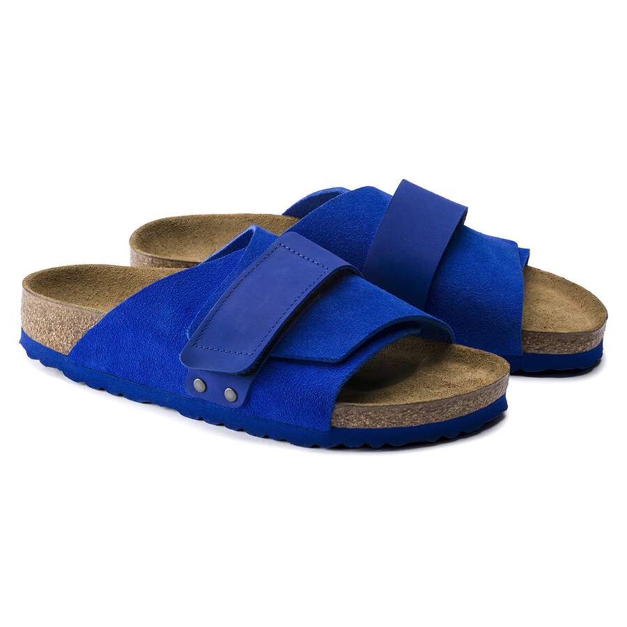 Kyoto Nubuck Leather/Suede - Ultra Blue