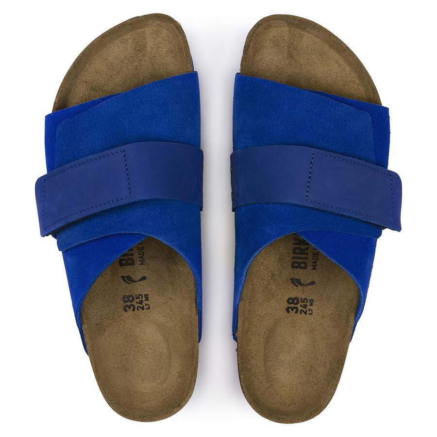 Kyoto Nubuck Leather/Suede - Ultra Blue
