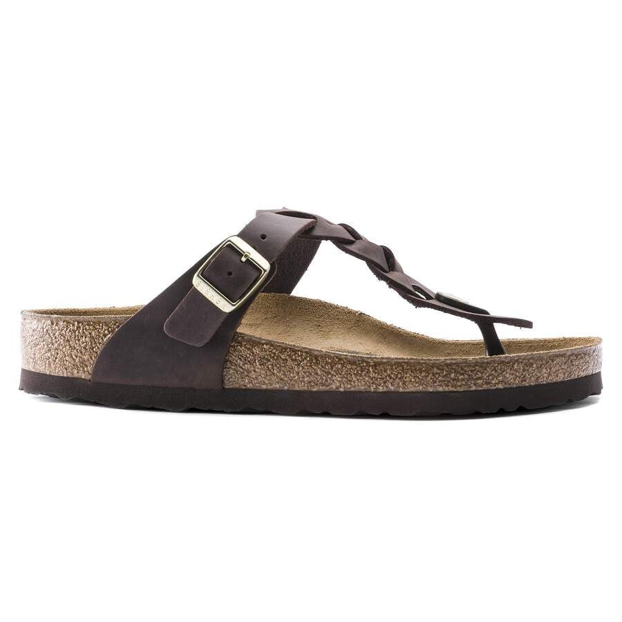 Gizeh Braided Natural Leather Oiled - Habana
