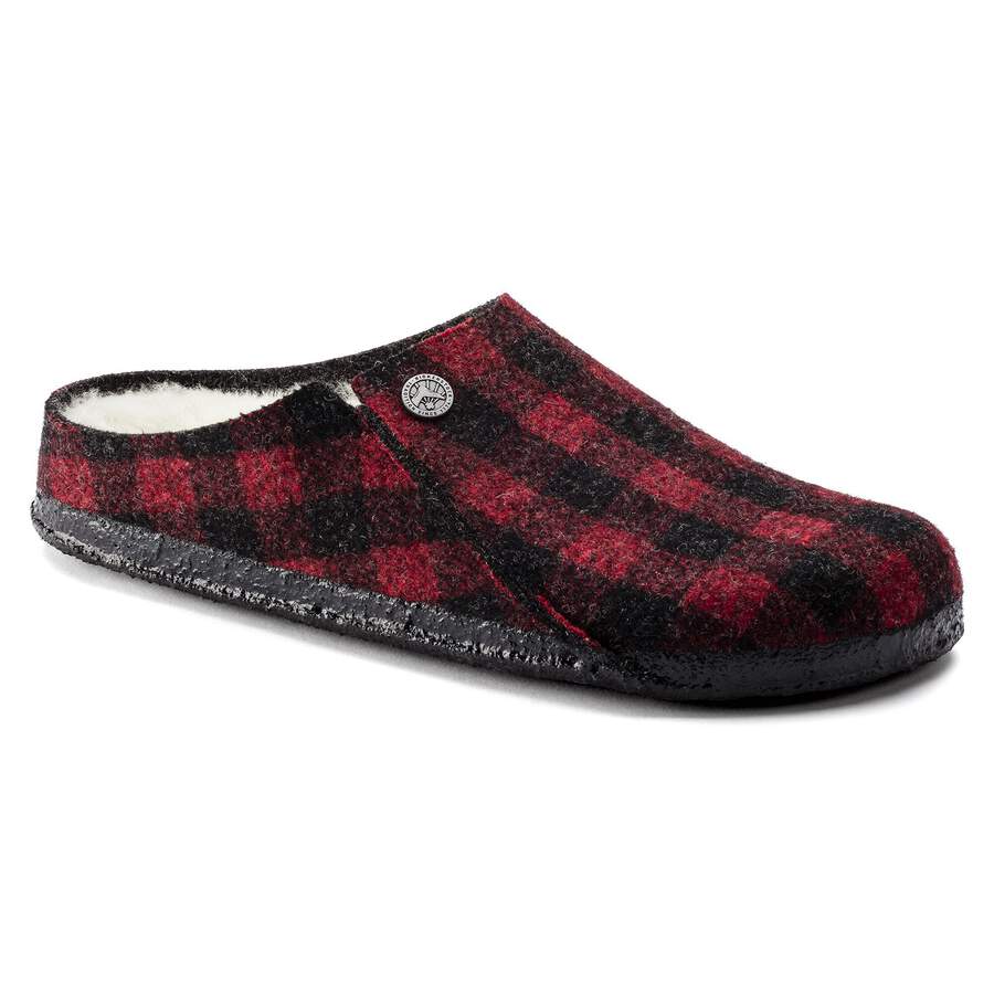 Zermatt Shearling Felt - Plaid Red