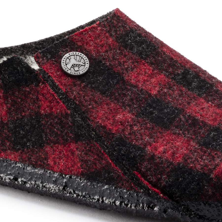 Zermatt Shearling Felt - Plaid Red