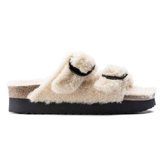 Arizona Big Buckle Shearling Fur - Teddy Eggshell