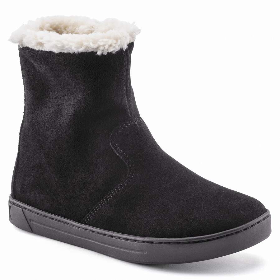 Lille Kids Suede Leather - Black