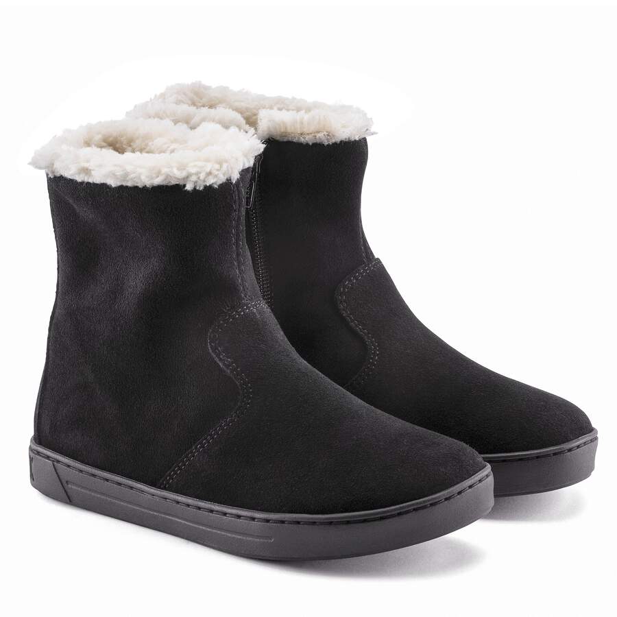 Lille Kids Suede Leather - Black