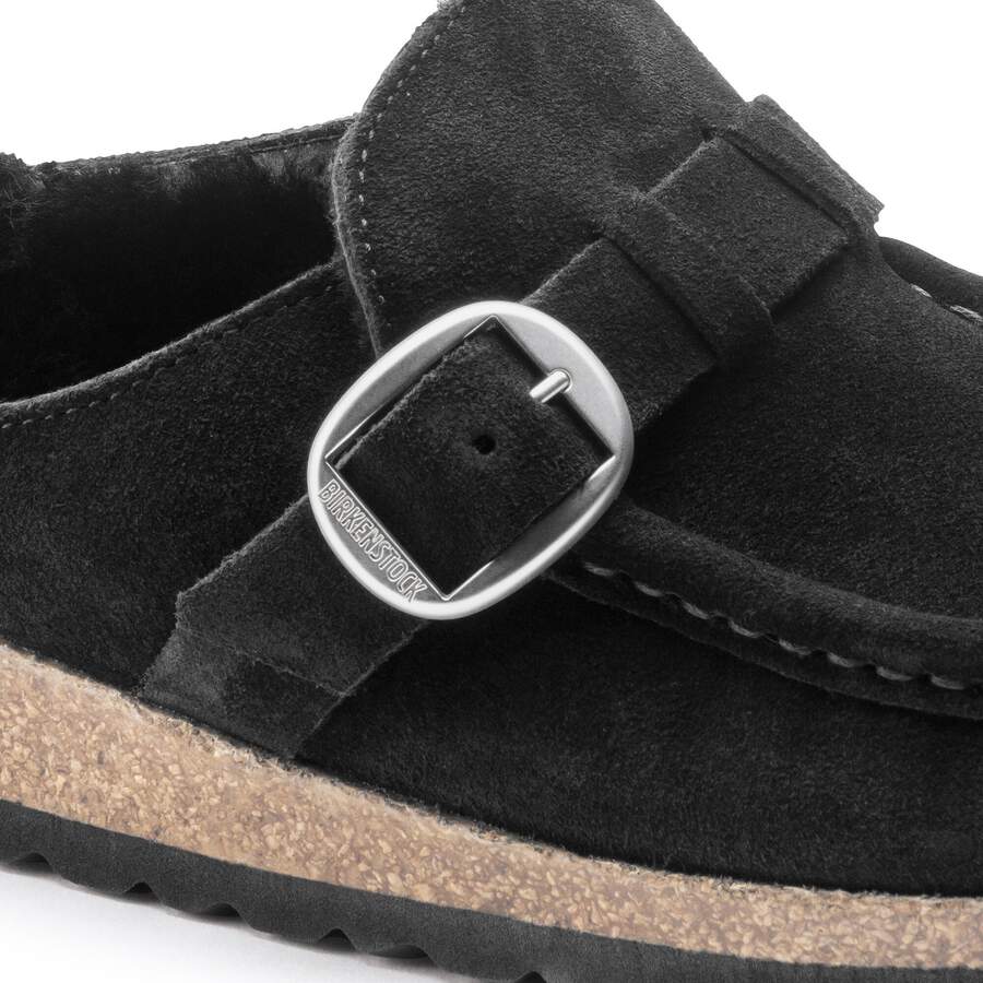 Buckley Shearling Suede Leather - Black